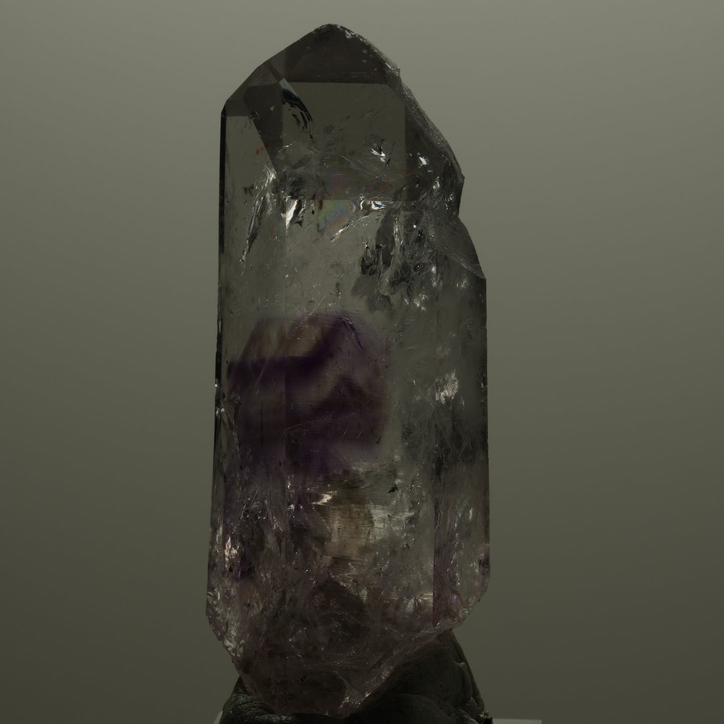 Phantom Amethyst mit Analcim, Prehnit, Hämatit Streep Mine, Goboboseb, Namibia 67*25*20mm #14517