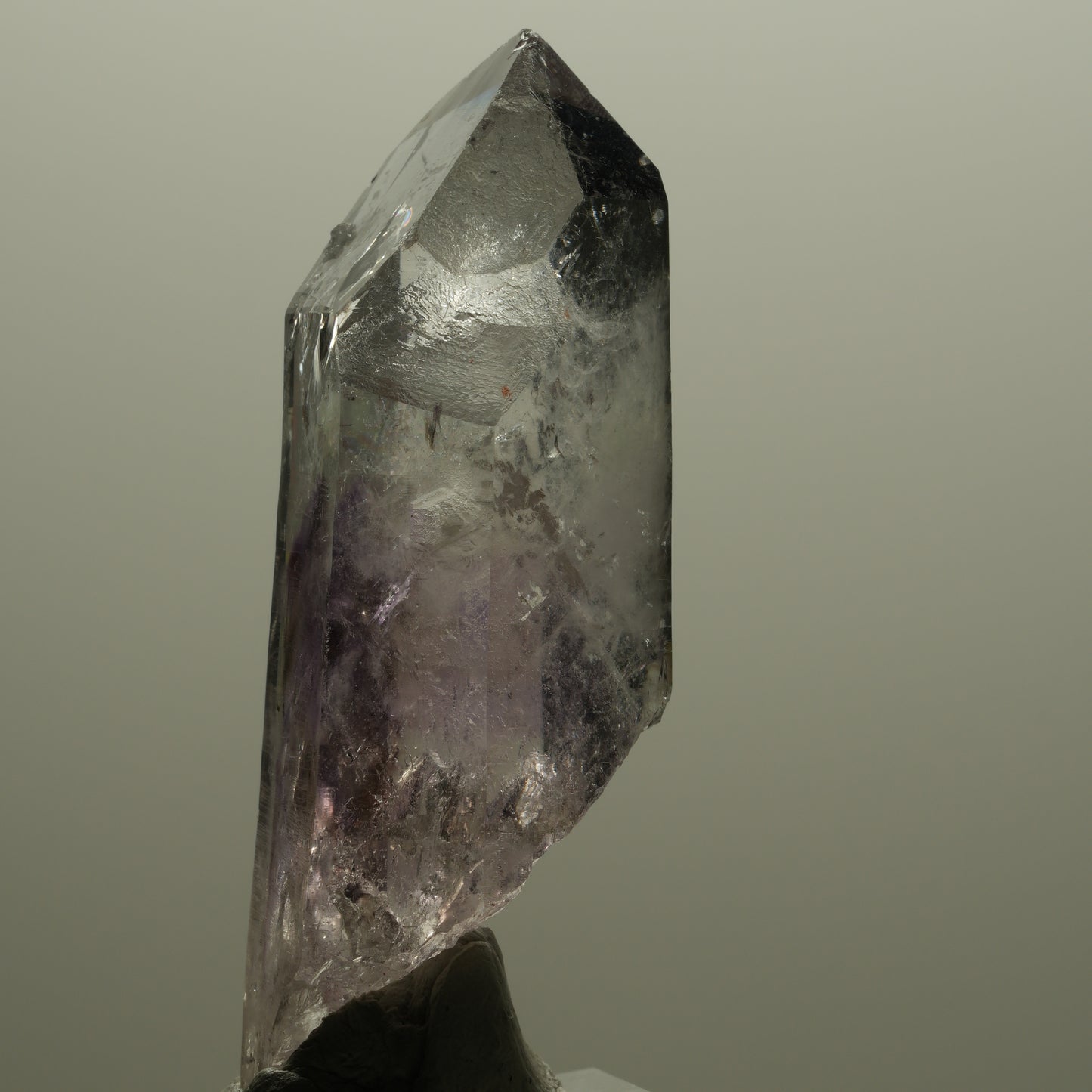 Phantom Amethyst mit Analcim, Prehnit, Hämatit Streep Mine, Goboboseb, Namibia 67*25*20mm #14517