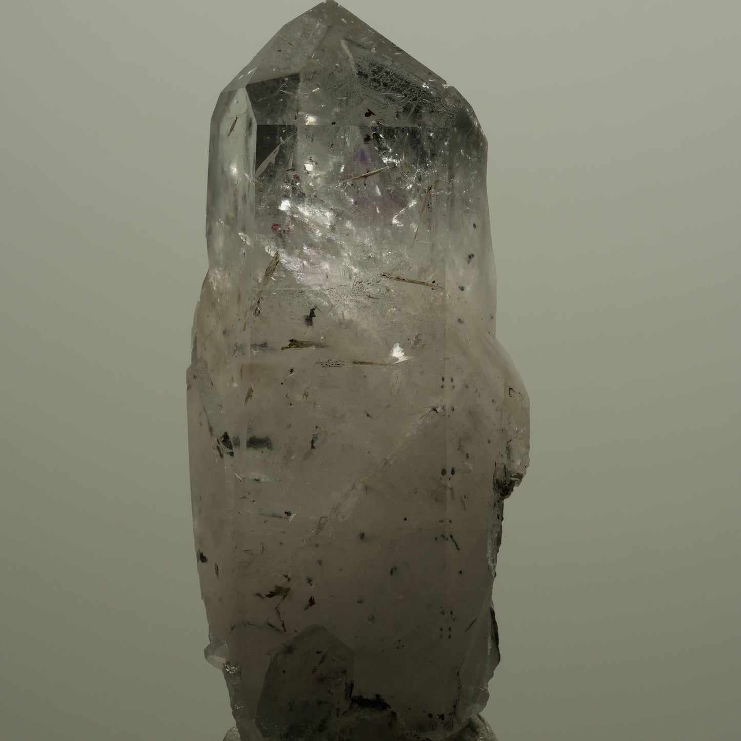 Harlekin Skelett Phantom Amethyst mit Epidot Streep Mine, Namibia 71*31*27mm #14518