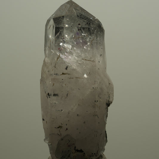 Harlekin Skelett Phantom Amethyst mit Epidot Streep Mine, Namibia 71*31*27mm #14518