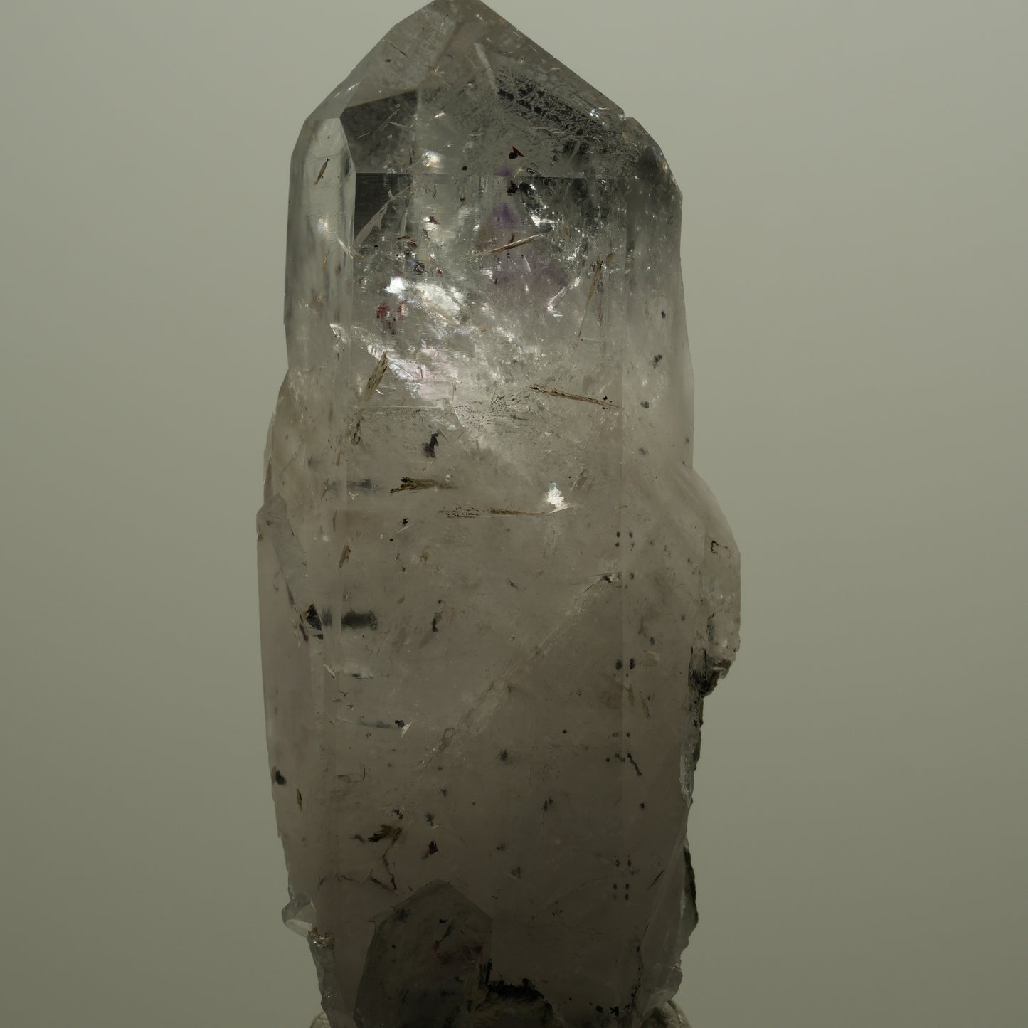 Harlekin Skelett Phantom Amethyst mit Epidot Streep Mine, Namibia 71*31*27mm #14518