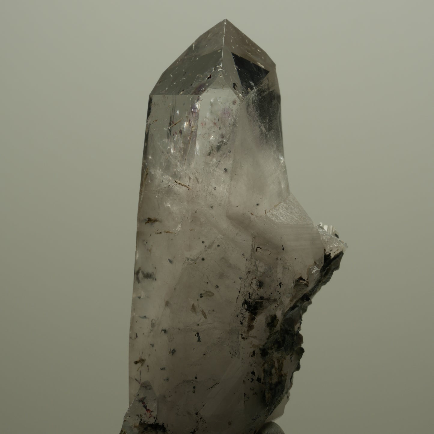Harlekin Skelett Phantom Amethyst mit Epidot Streep Mine, Namibia 71*31*27mm #14518