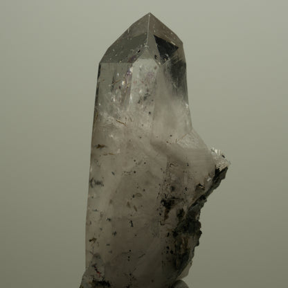 Harlekin Skelett Phantom Amethyst mit Epidot Streep Mine, Namibia 71*31*27mm #14518