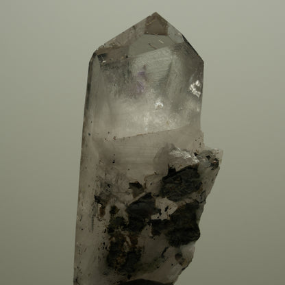 Harlekin Skelett Phantom Amethyst mit Epidot Streep Mine, Namibia 71*31*27mm #14518