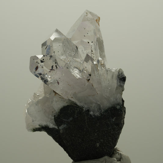 Harlekin Lemurian Phantom Amethyst mit Epidot Streep Mine, Namibia 56*46*31mm #14519