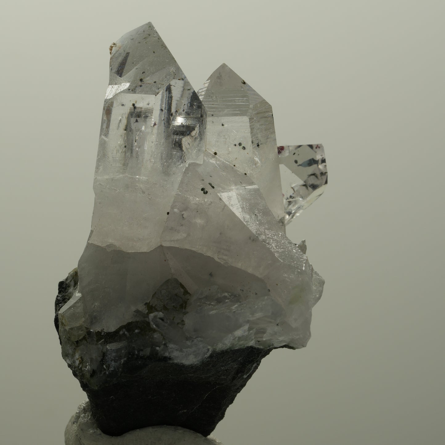 Harlekin Lemurian Phantom Amethyst mit Epidot Streep Mine, Namibia 56*46*31mm #14519