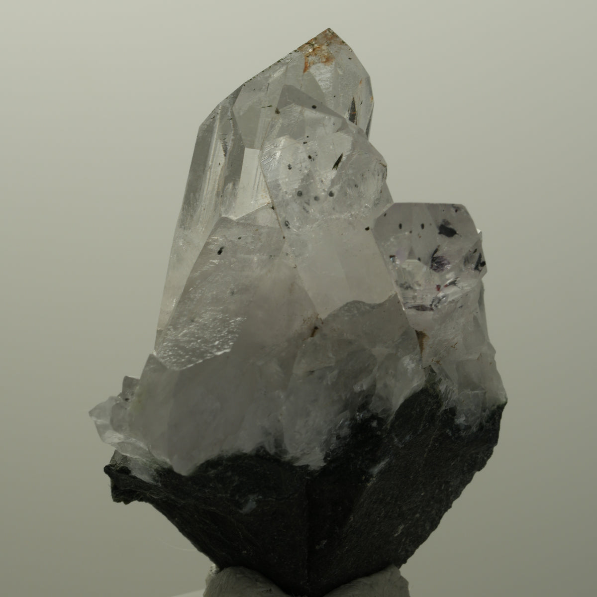 Harlekin Lemurian Phantom Amethyst mit Epidot Streep Mine, Namibia 56*46*31mm #14519