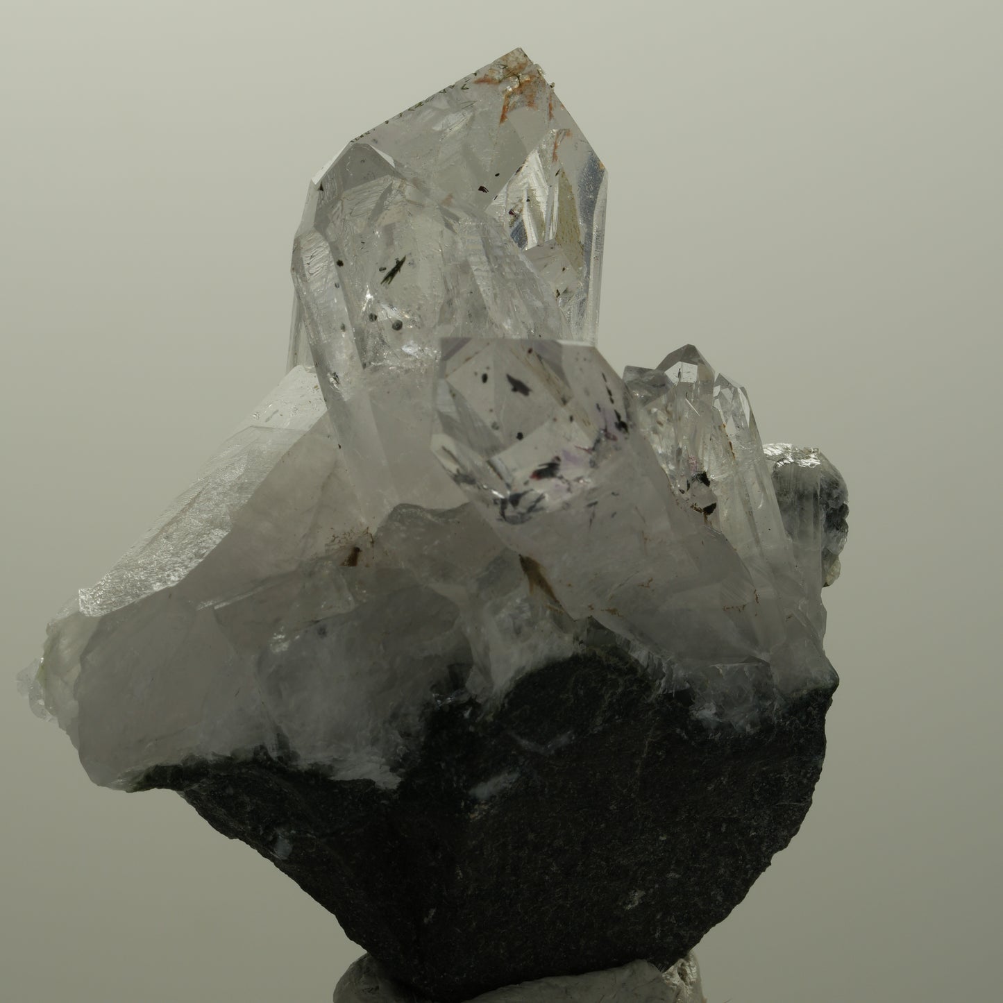 Harlekin Lemurian Phantom Amethyst mit Epidot Streep Mine, Namibia 56*46*31mm #14519