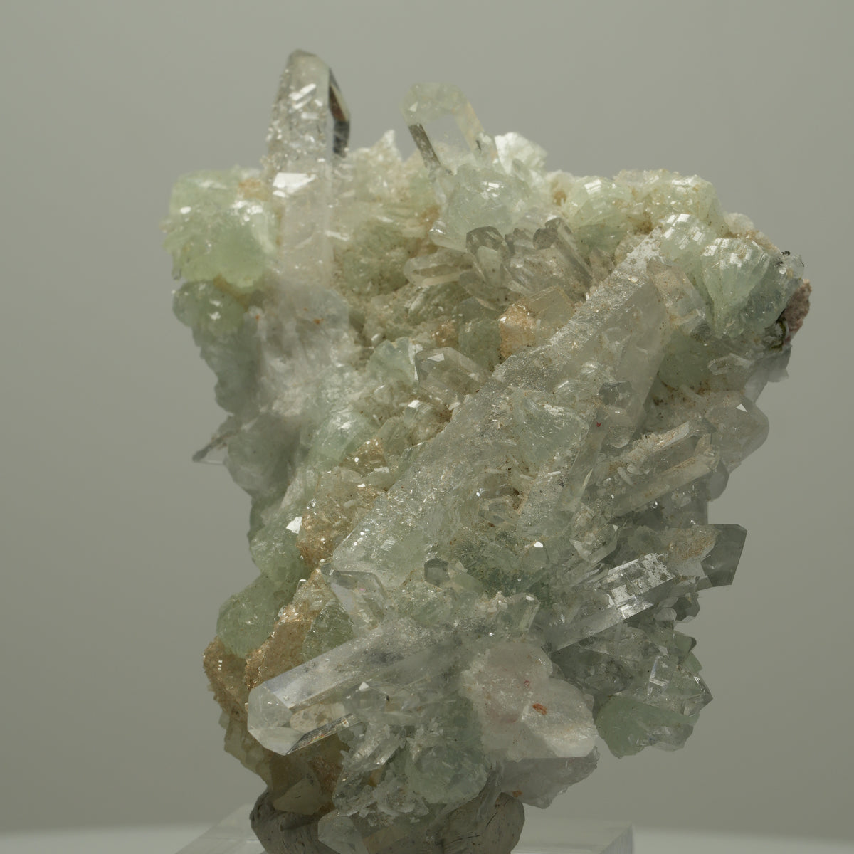 Starburst Quarz, Prehnit, Epidot auf Matrix Streep Mine, Namibia 68*51*28mm #14520