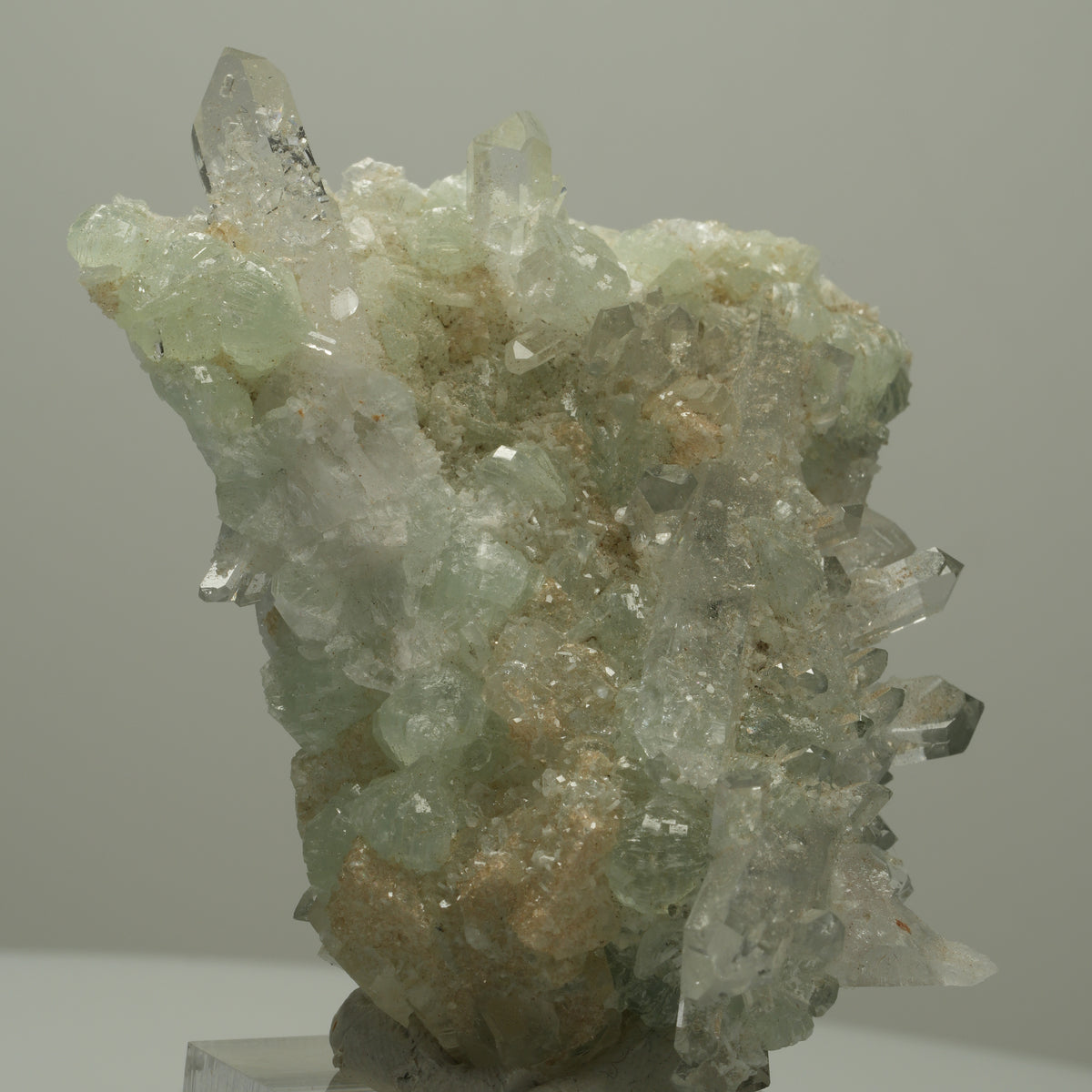 Starburst Quarz, Prehnit, Epidot auf Matrix Streep Mine, Namibia 68*51*28mm #14520