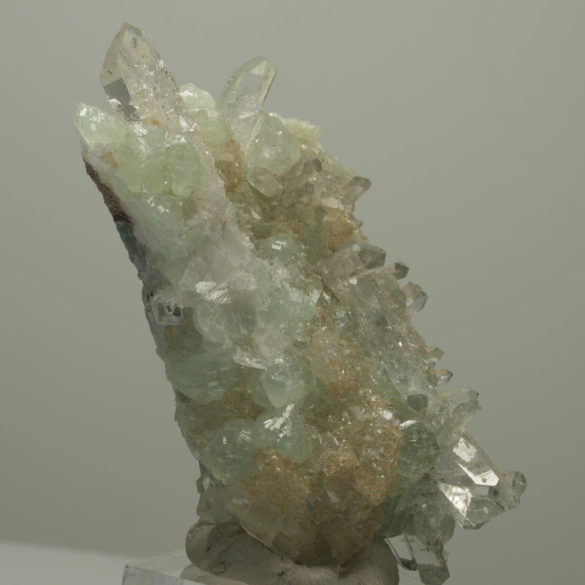 Starburst Quarz, Prehnit, Epidot auf Matrix Streep Mine, Namibia 68*51*28mm #14520