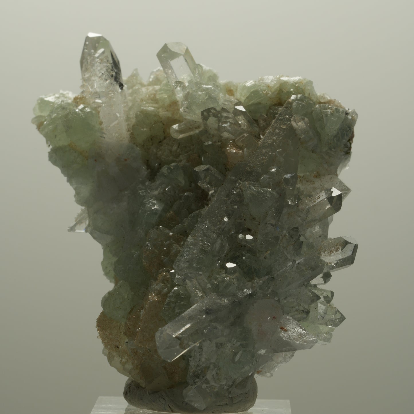 Starburst Quarz, Prehnit, Epidot auf Matrix Streep Mine, Namibia 68*51*28mm #14520