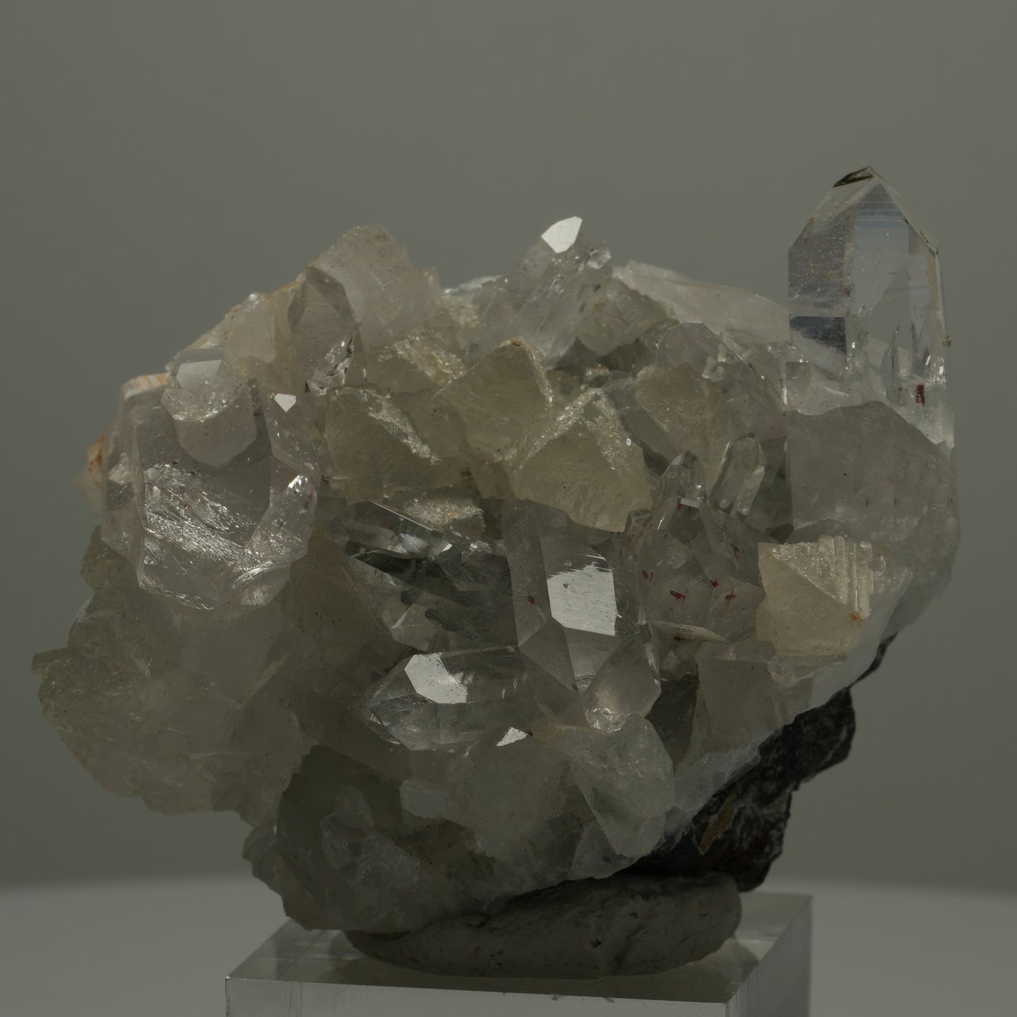 Harlekin Quarz, Calcit, Epidot auf Matrix Streep Mine, Goboboseb, Namibia 60*39*37mm #14521