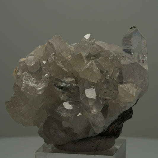 Harlekin Quarz, Calcit, Epidot auf Matrix Streep Mine, Goboboseb, Namibia 60*39*37mm #14521