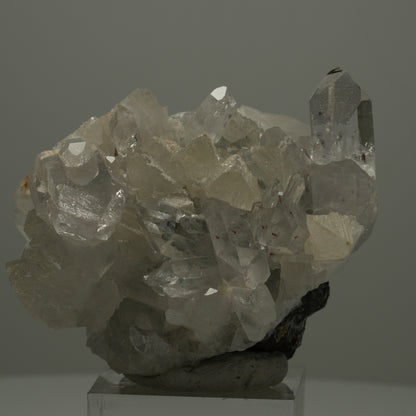 Harlekin Quarz, Calcit, Epidot auf Matrix Streep Mine, Goboboseb, Namibia 60*39*37mm #14521