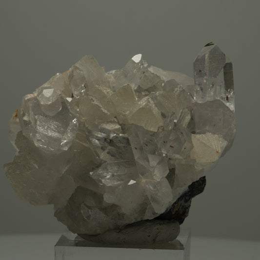 Harlekin Quarz, Calcit, Epidot auf Matrix Streep Mine, Goboboseb, Namibia 60*39*37mm #14521