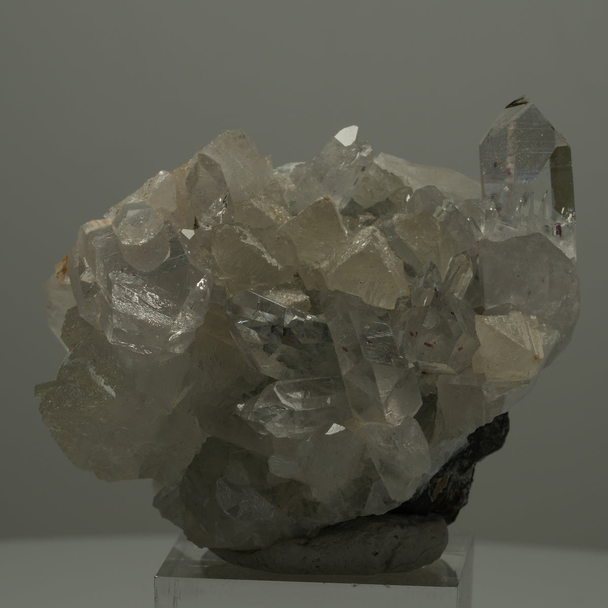 Harlekin Quarz, Calcit, Epidot auf Matrix Streep Mine, Goboboseb, Namibia 60*39*37mm #14521