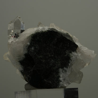 Harlekin Quarz, Calcit, Epidot auf Matrix Streep Mine, Goboboseb, Namibia 60*39*37mm #14521