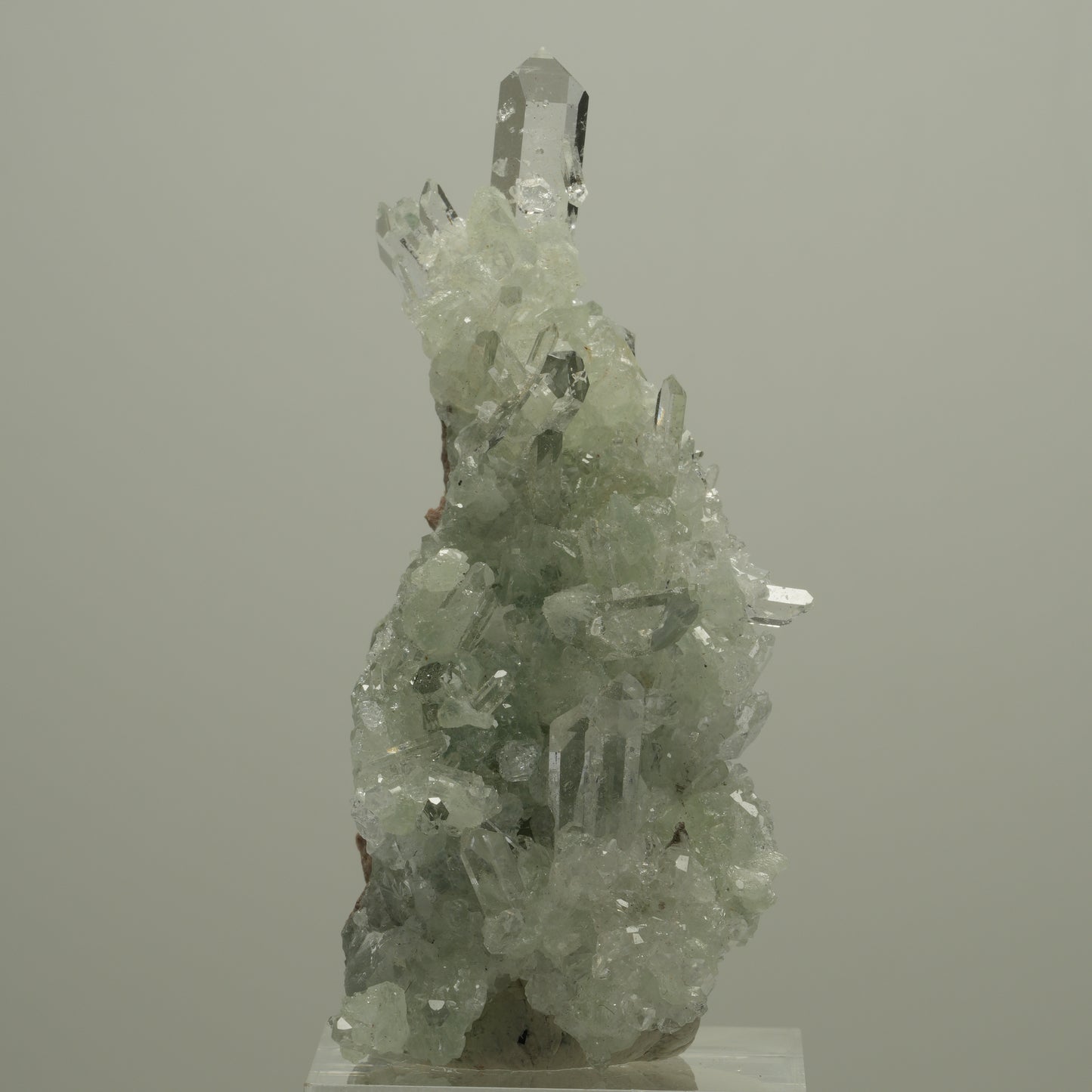 Starburst Quarz, Prehnit, Analcim auf Matrix Streep Mine, Namibia 62*28*27mm #14523