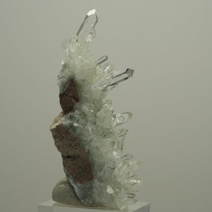 Starburst Quarz, Prehnit, Analcim auf Matrix Streep Mine, Namibia 62*28*27mm #14523