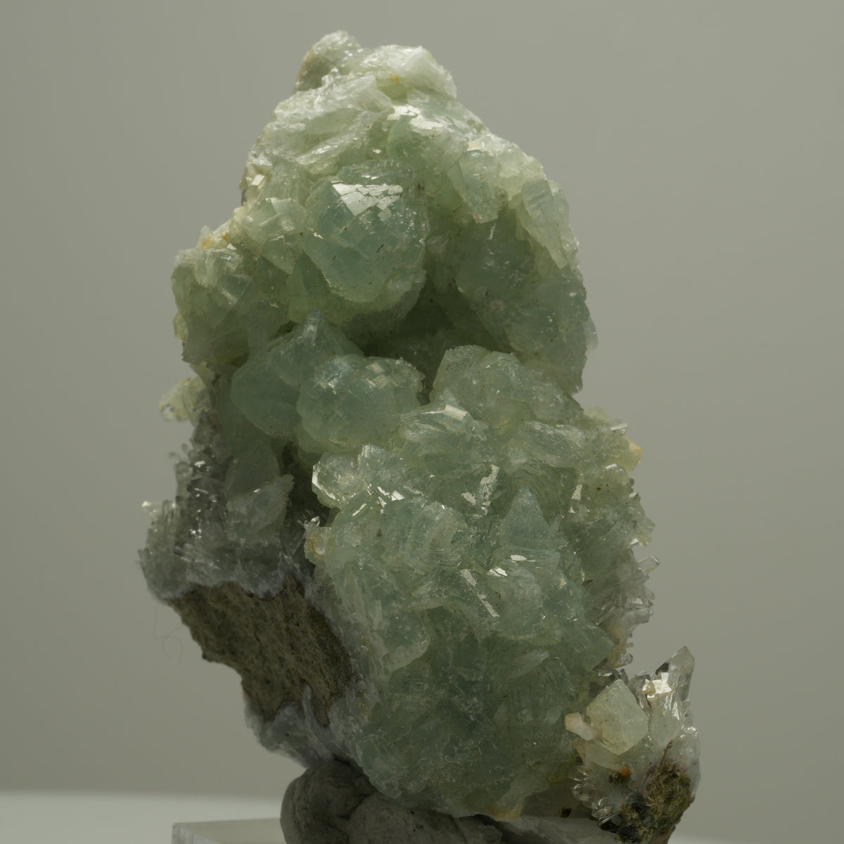 Starburst Quarz, Prehnit, Epidot auf Matrix Streep Mine, Namibia 69*40*28mm #14524
