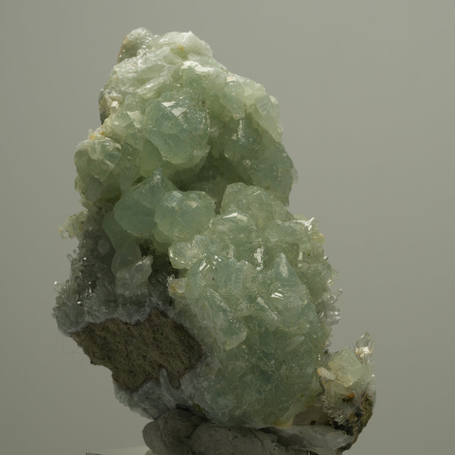 Starburst Quarz, Prehnit, Epidot auf Matrix Streep Mine, Namibia 69*40*28mm #14524