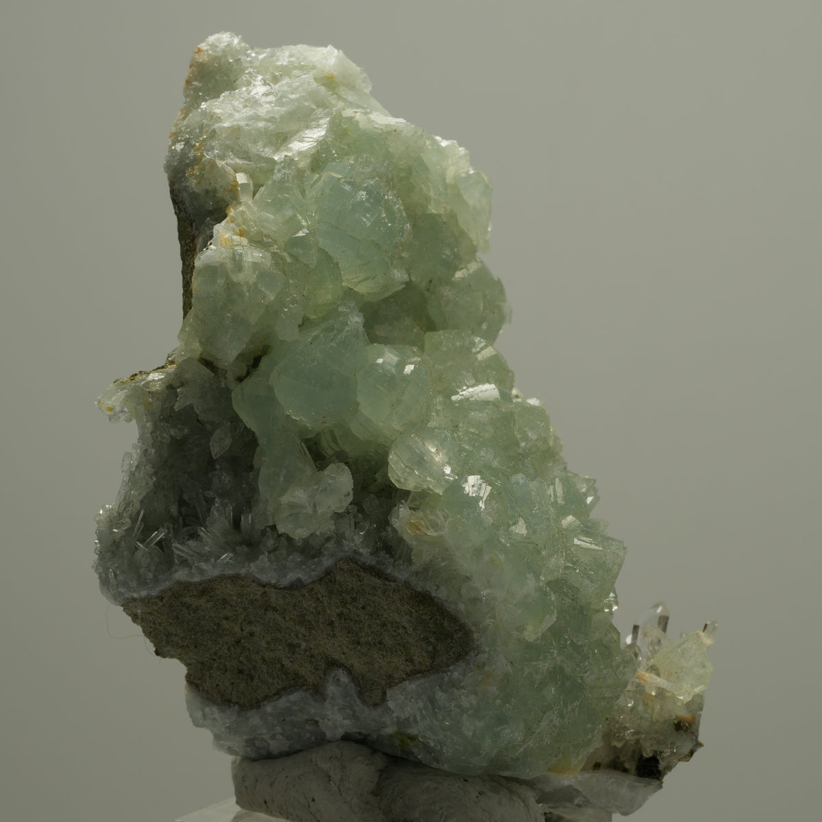 Starburst Quarz, Prehnit, Epidot auf Matrix Streep Mine, Namibia 69*40*28mm #14524