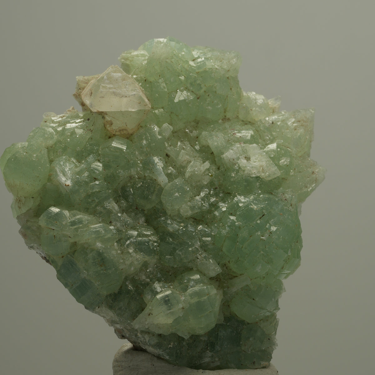 Seltene Prehnit, Calcit, Epidot Stufe Streep Mine, Goboboseb, Namibia 56*51*13mm #14525