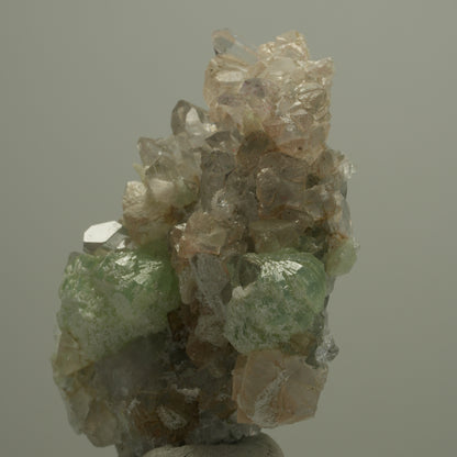 Harlekin Starburst Phantom Quarz, Calcit Prehnit auf Matrix Streep Mine Namibia 58*53*15mm #14526