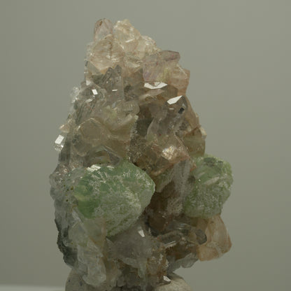 Harlekin Starburst Phantom Quarz, Calcit Prehnit auf Matrix Streep Mine Namibia 58*53*15mm #14526