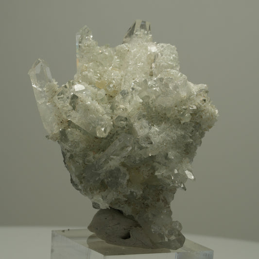 Starburst Quarz, Analcim, Prehnit, Epidot auf Matrix Streep Mine, Namibia 63*45*40mm #14527
