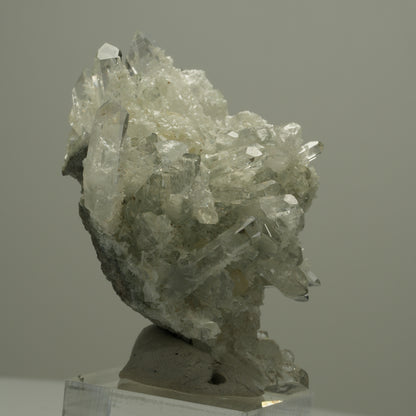 Starburst Quarz, Analcim, Prehnit, Epidot auf Matrix Streep Mine, Namibia 63*45*40mm #14527