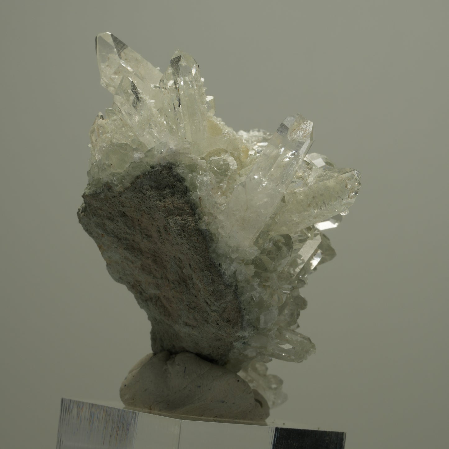 Starburst Quarz, Analcim, Prehnit, Epidot auf Matrix Streep Mine, Namibia 63*45*40mm #14527
