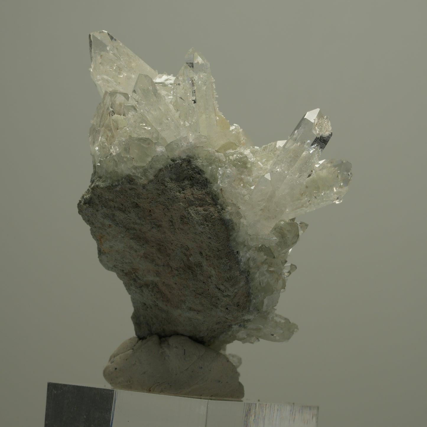 Starburst Quarz, Analcim, Prehnit, Epidot auf Matrix Streep Mine, Namibia 63*45*40mm #14527