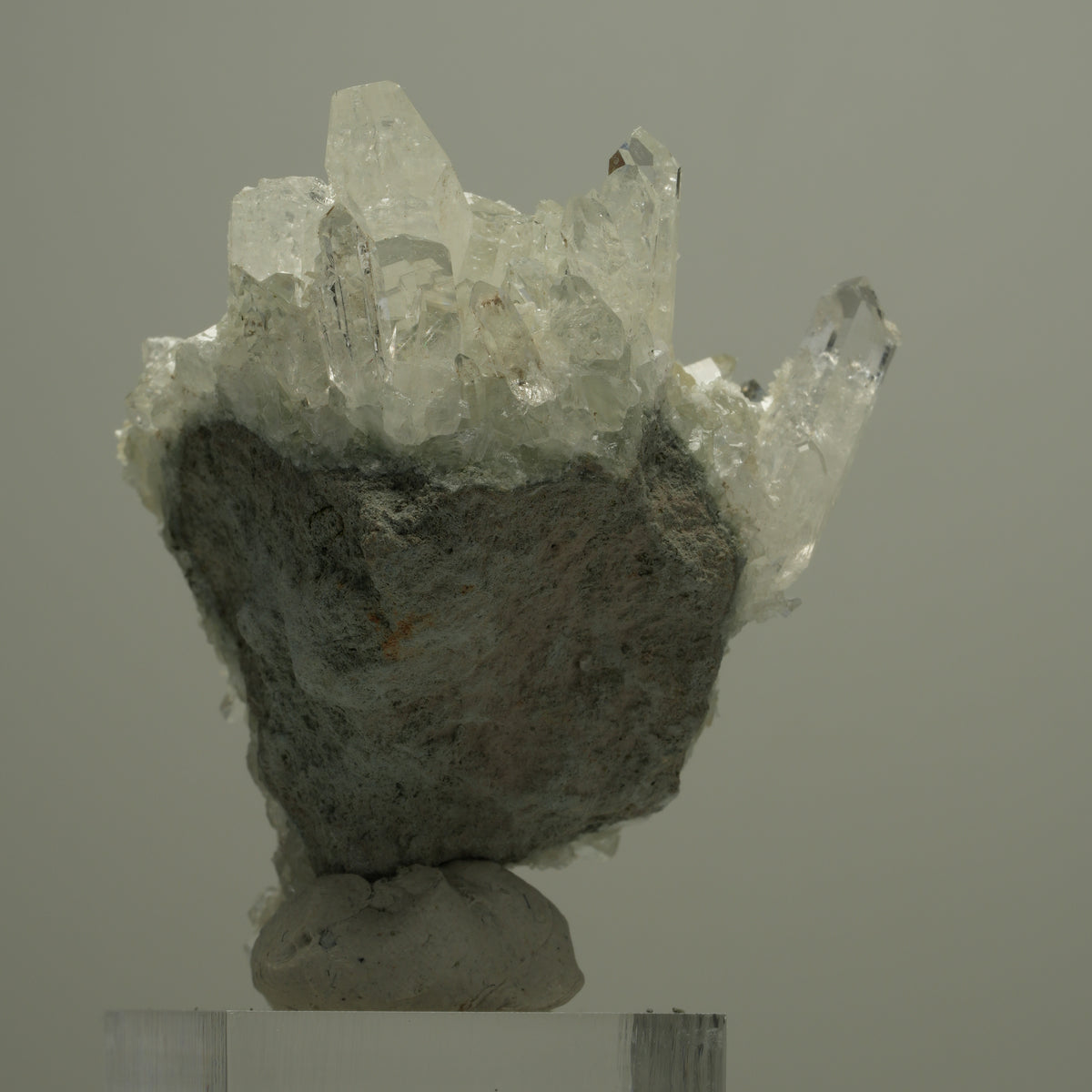 Starburst Quarz, Analcim, Prehnit, Epidot auf Matrix Streep Mine, Namibia 63*45*40mm #14527