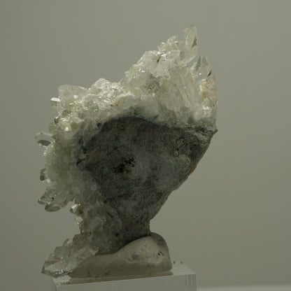 Starburst Quarz, Analcim, Prehnit, Epidot auf Matrix Streep Mine, Namibia 63*45*40mm #14527