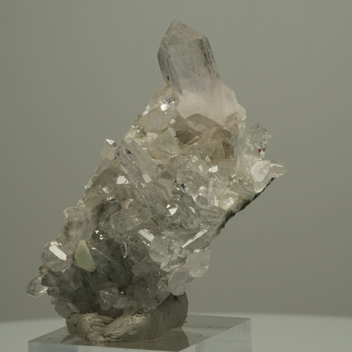 Starburst Quarz, Analcim, Prehnit Epidot Hämatit auf Matrix Streep Mine Namibia 60*42*23mm #14528