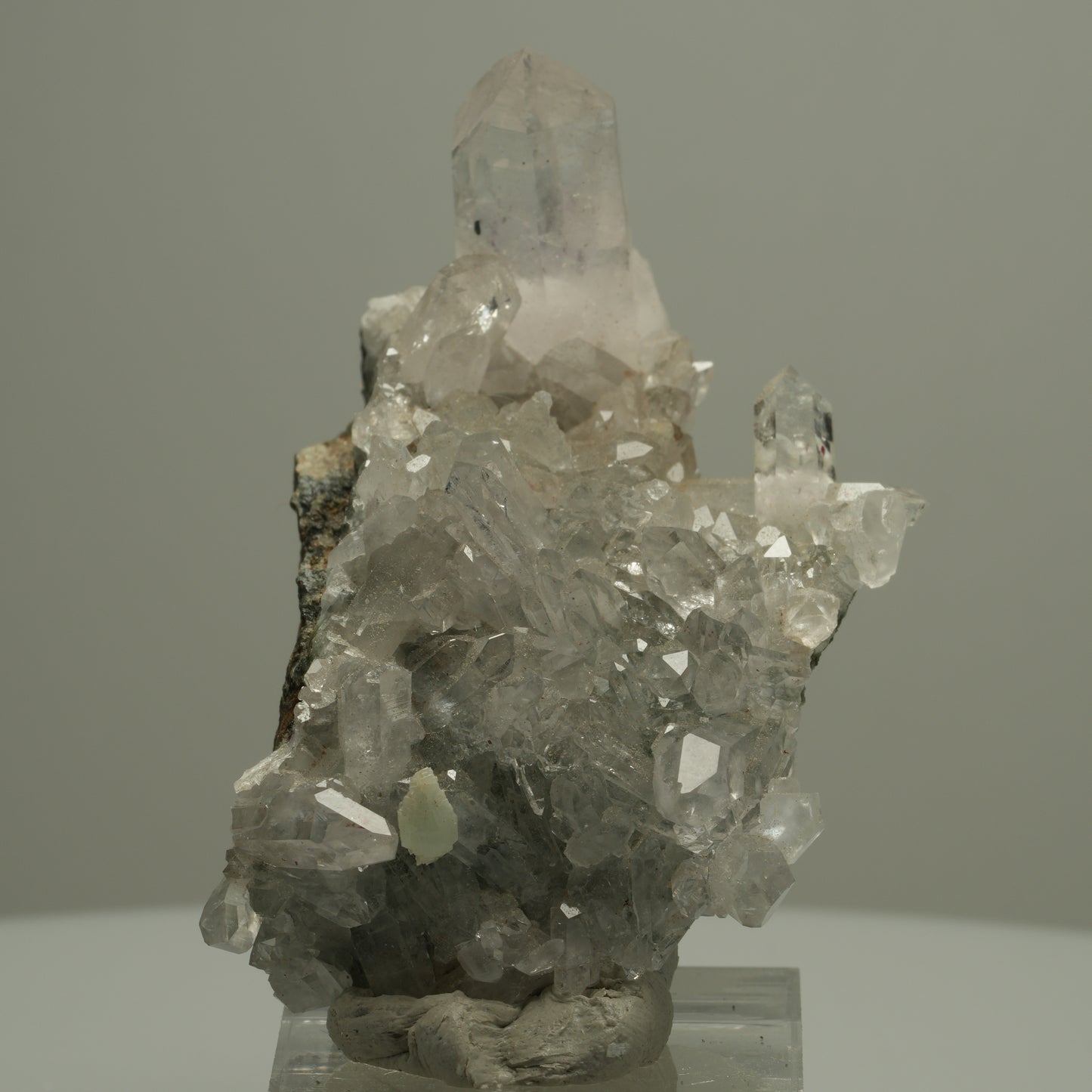 Starburst Quarz, Analcim, Prehnit Epidot Hämatit auf Matrix Streep Mine Namibia 60*42*23mm #14528