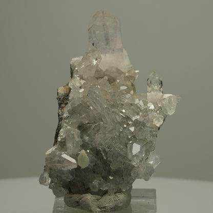 Starburst Quarz, Analcim, Prehnit Epidot Hämatit auf Matrix Streep Mine Namibia 60*42*23mm #14528