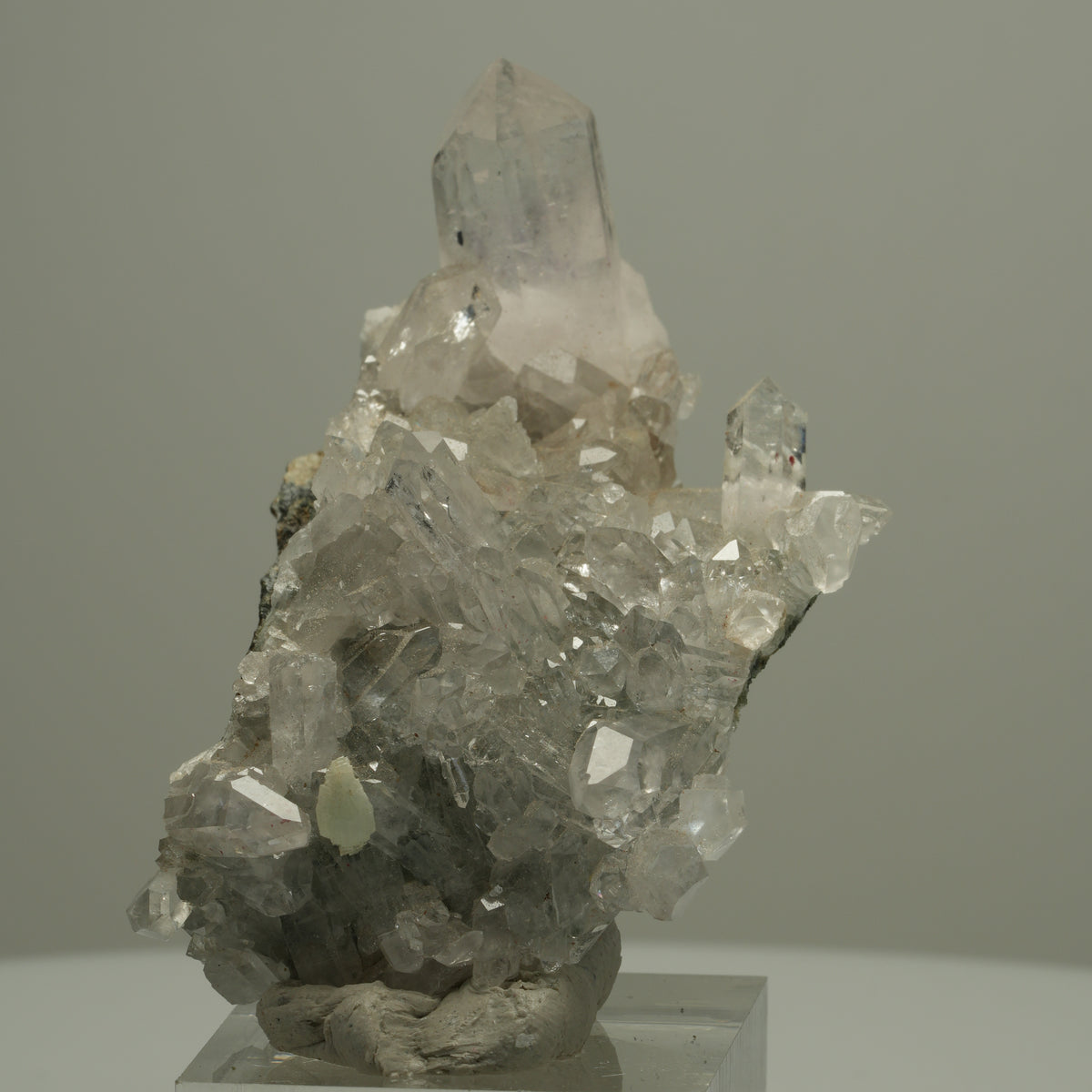 Starburst Quarz, Analcim, Prehnit Epidot Hämatit auf Matrix Streep Mine Namibia 60*42*23mm #14528