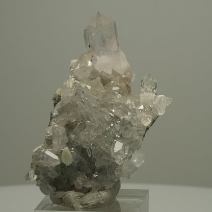 Starburst Quarz, Analcim, Prehnit Epidot Hämatit auf Matrix Streep Mine Namibia 60*42*23mm #14528