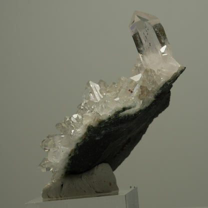 Starburst Quarz, Analcim, Prehnit Epidot Hämatit auf Matrix Streep Mine Namibia 60*42*23mm #14528