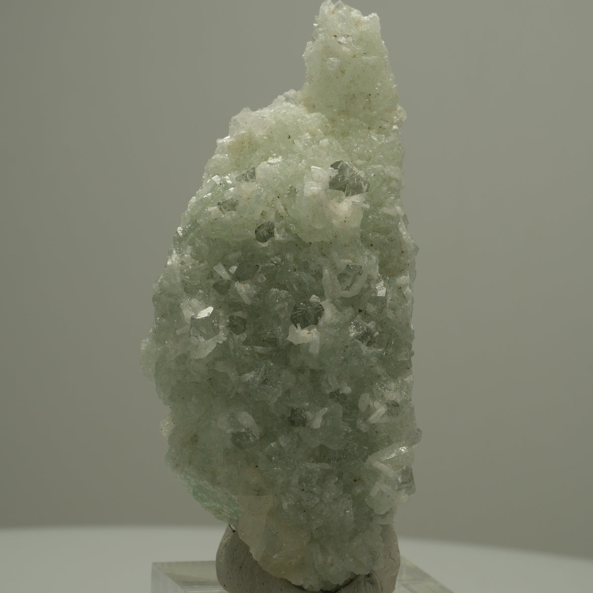 Klare Quarz, Prehnit, Calcit, Epidot auf Matrix Streep Mine, Namibia 65*30*19mm #14530
