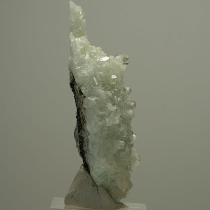 Klare Quarz, Prehnit, Calcit, Epidot auf Matrix Streep Mine, Namibia 65*30*19mm #14530