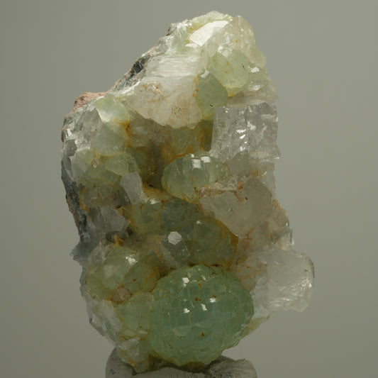Prehnit, Quarz, Calcit, Epidot auf Matrix Streep Mine, Goboboseb, Namibia 68*46*22mm #14532