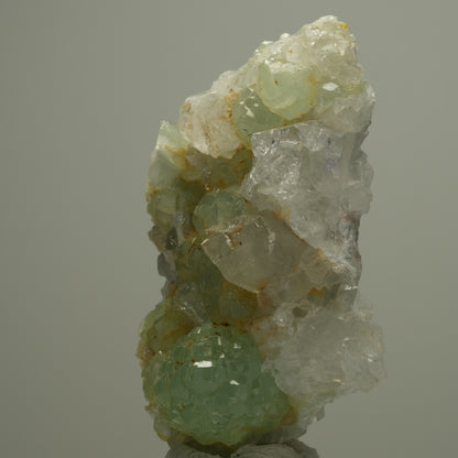 Prehnit, Quarz, Calcit, Epidot auf Matrix Streep Mine, Goboboseb, Namibia 68*46*22mm #14532