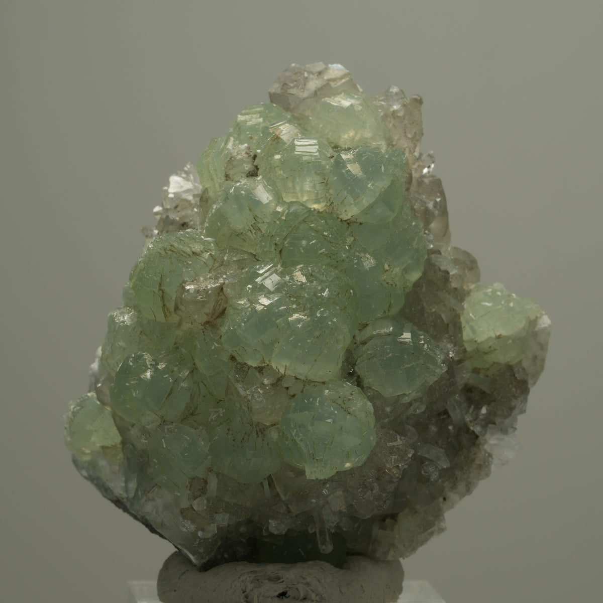 Starburst Quarz, Prehnit, Analcim, Hämatit auf Matrix Streep Mine, Namibia 52*48*26mm #14533