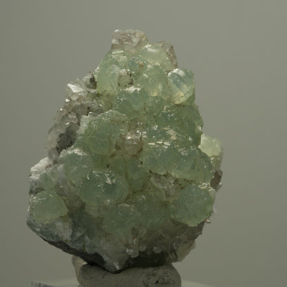 Starburst Quarz, Prehnit, Analcim, Hämatit auf Matrix Streep Mine, Namibia 52*48*26mm #14533