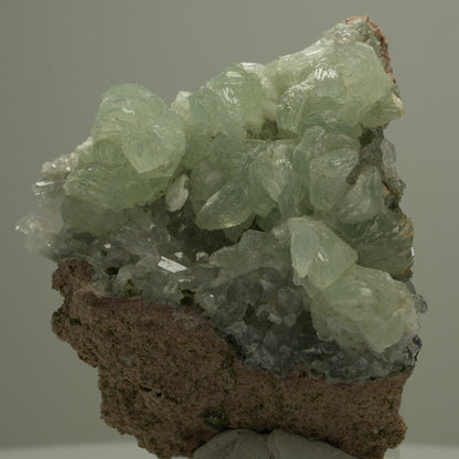 Starburst Quarz, Prehnit, Epidot, Hämatit auf Matrix Streep Mine, Namibia 56*54*25mm #14534