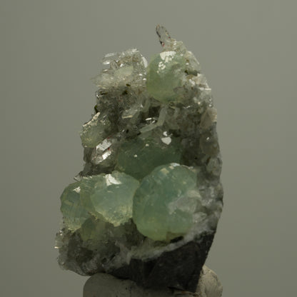 Harlekin Starburst Quarz, Prehnit, Calcit, Epidot, Analcim Streep Mine, Namibia 48*47*28mm #14535